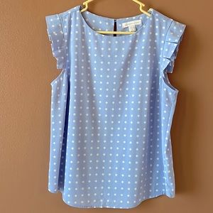 Monteau light blue top. Size XL